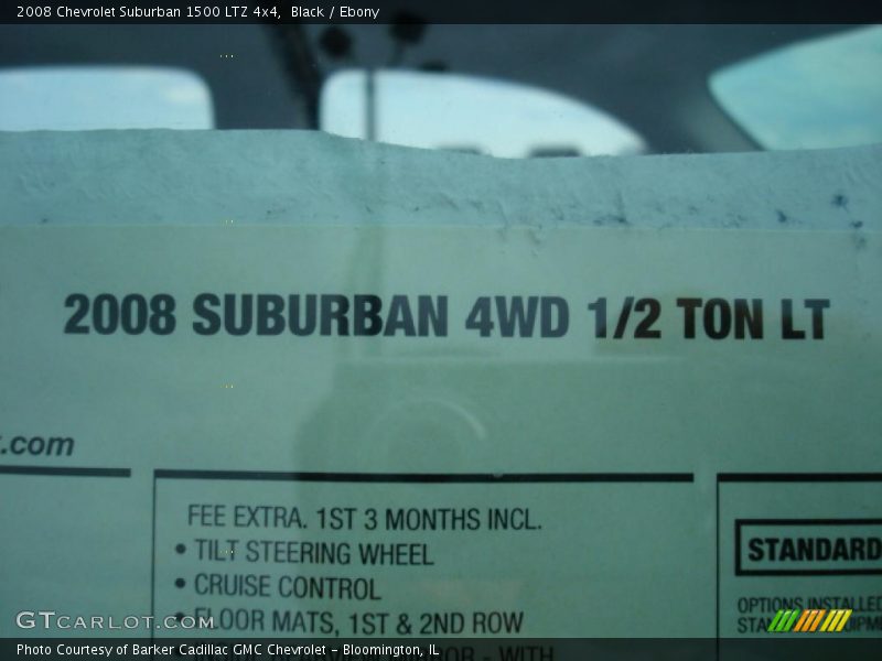 Black / Ebony 2008 Chevrolet Suburban 1500 LTZ 4x4