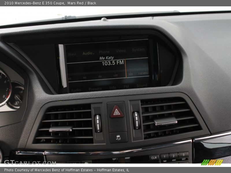Mars Red / Black 2010 Mercedes-Benz E 350 Coupe