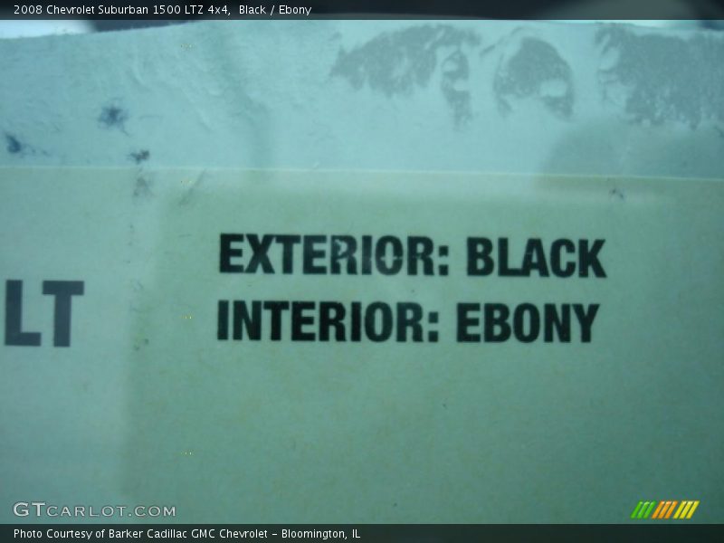 Black / Ebony 2008 Chevrolet Suburban 1500 LTZ 4x4