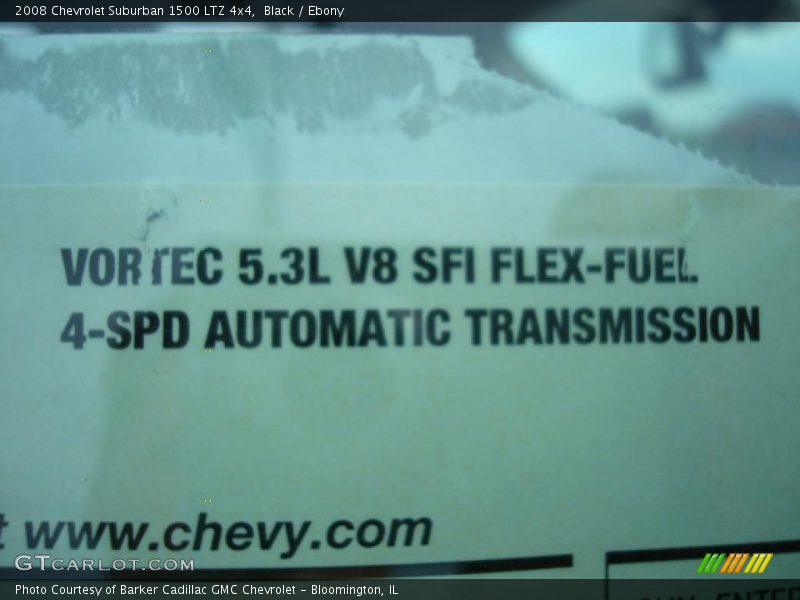 Black / Ebony 2008 Chevrolet Suburban 1500 LTZ 4x4
