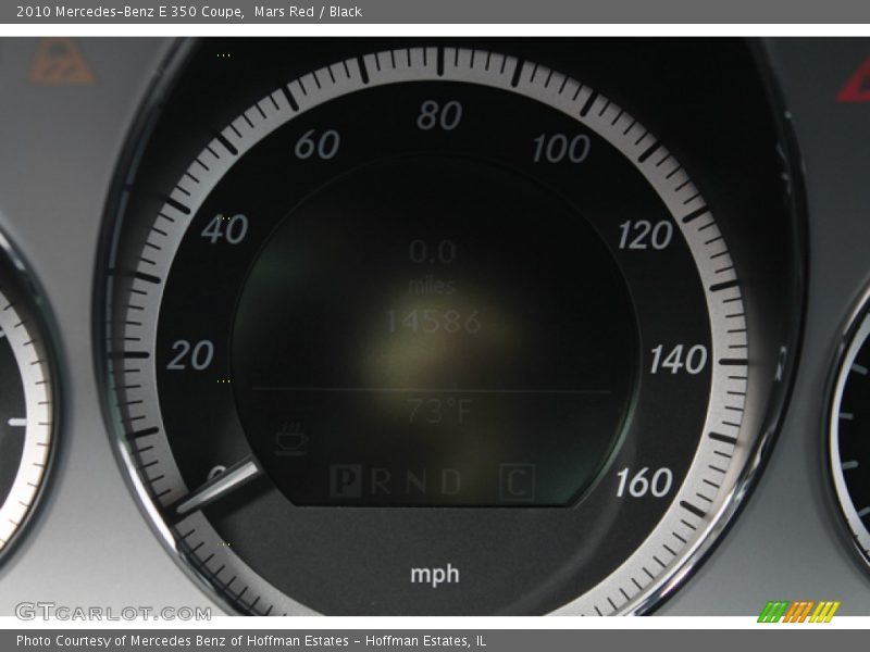 Mars Red / Black 2010 Mercedes-Benz E 350 Coupe