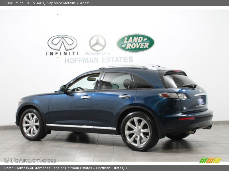 Sapphire Metallic / Wheat 2008 Infiniti FX 35 AWD