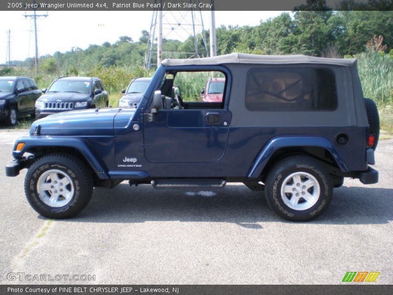 Patriot Blue Pearl / Dark Slate Gray 2005 Jeep Wrangler Unlimited 4x4