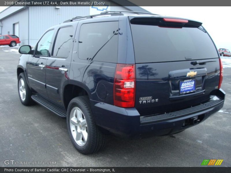 Dark Blue Metallic / Ebony 2008 Chevrolet Tahoe LTZ 4x4