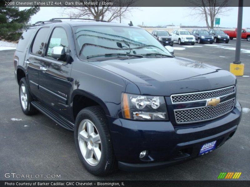 Dark Blue Metallic / Ebony 2008 Chevrolet Tahoe LTZ 4x4