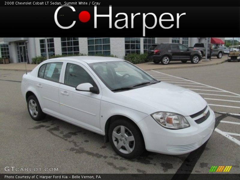 Summit White / Gray 2008 Chevrolet Cobalt LT Sedan