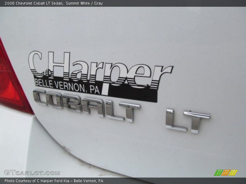 Summit White / Gray 2008 Chevrolet Cobalt LT Sedan