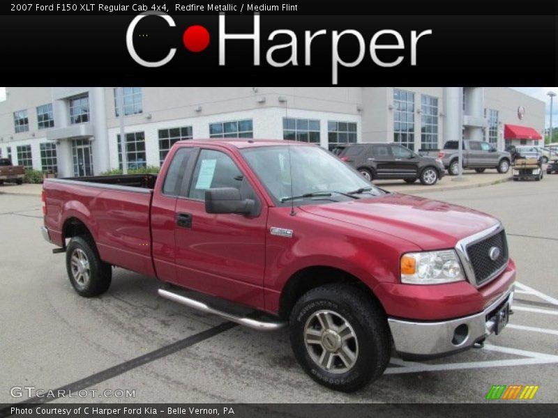Redfire Metallic / Medium Flint 2007 Ford F150 XLT Regular Cab 4x4