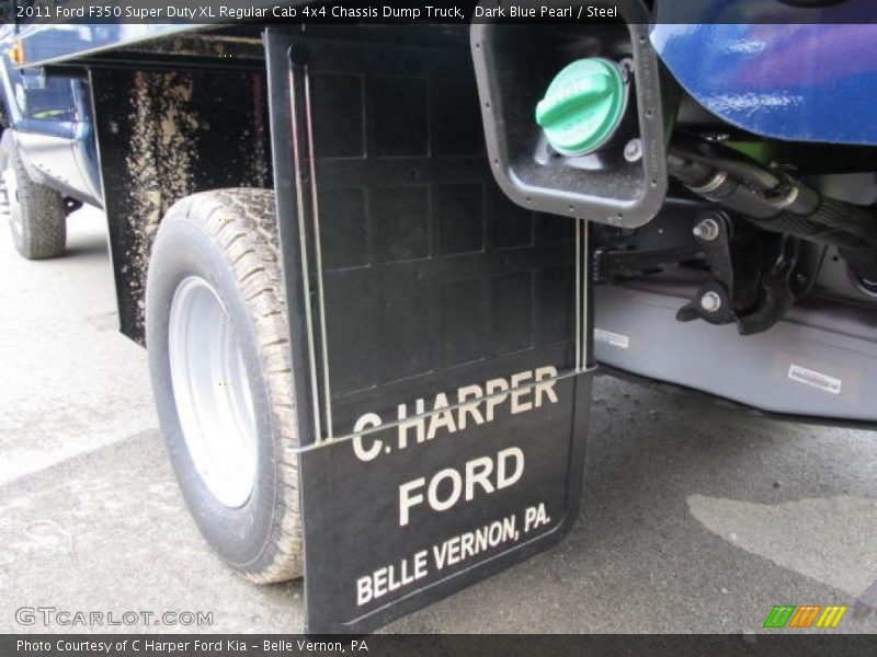 Dark Blue Pearl / Steel 2011 Ford F350 Super Duty XL Regular Cab 4x4 Chassis Dump Truck