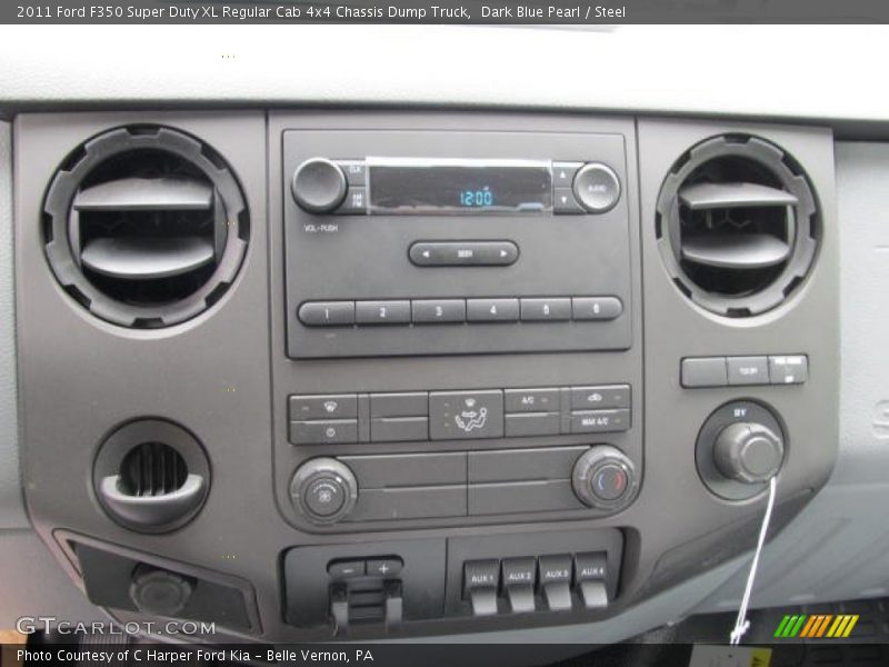 Controls of 2011 F350 Super Duty XL Regular Cab 4x4 Chassis Dump Truck
