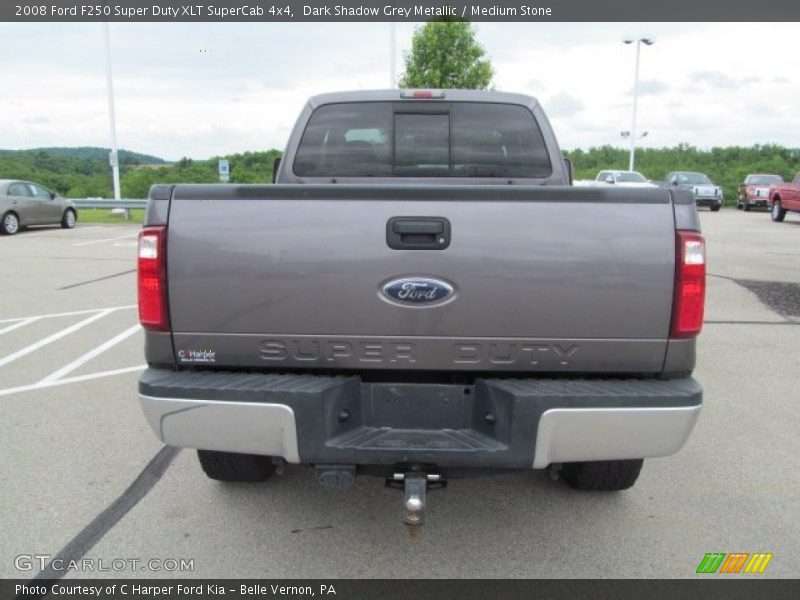 Dark Shadow Grey Metallic / Medium Stone 2008 Ford F250 Super Duty XLT SuperCab 4x4