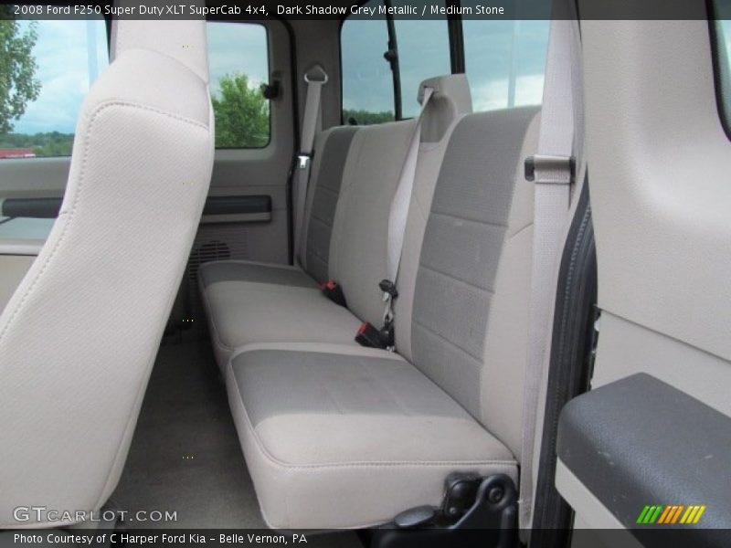 Dark Shadow Grey Metallic / Medium Stone 2008 Ford F250 Super Duty XLT SuperCab 4x4