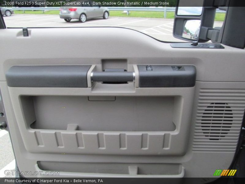 Dark Shadow Grey Metallic / Medium Stone 2008 Ford F250 Super Duty XLT SuperCab 4x4