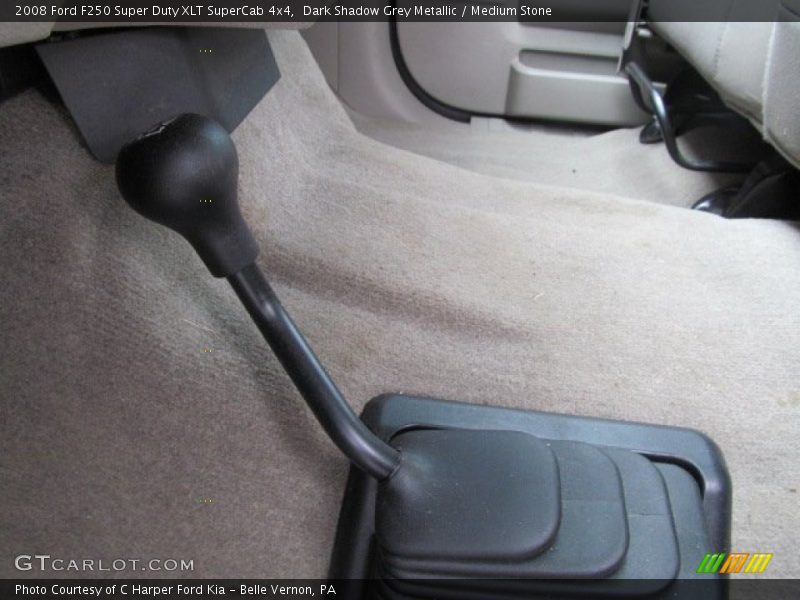 Dark Shadow Grey Metallic / Medium Stone 2008 Ford F250 Super Duty XLT SuperCab 4x4
