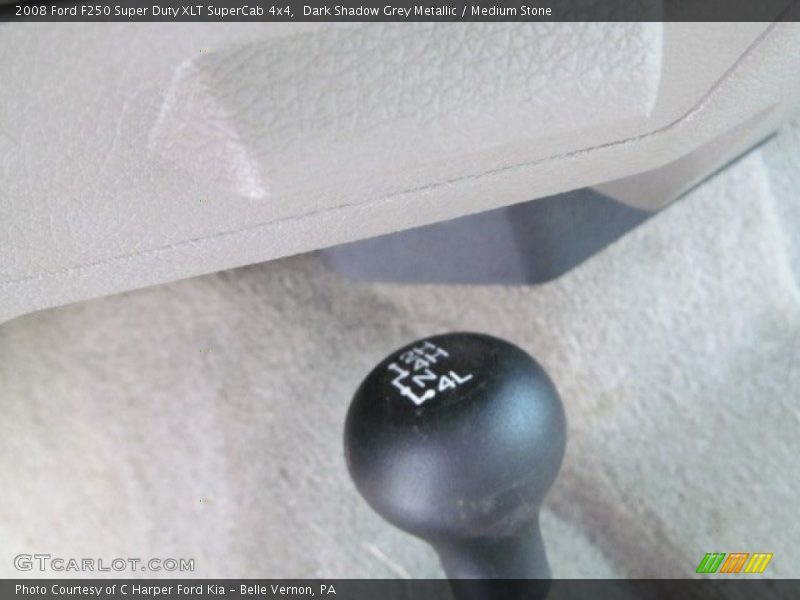 Dark Shadow Grey Metallic / Medium Stone 2008 Ford F250 Super Duty XLT SuperCab 4x4