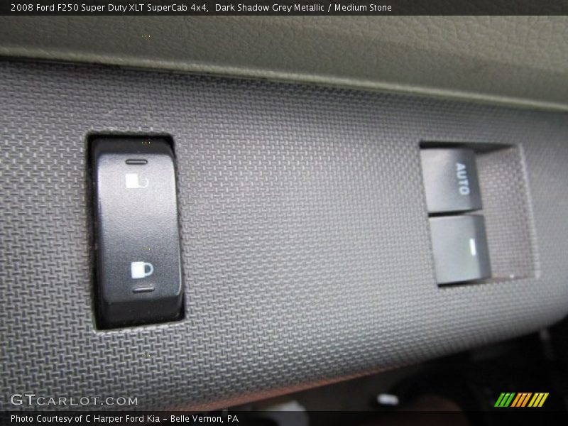 Dark Shadow Grey Metallic / Medium Stone 2008 Ford F250 Super Duty XLT SuperCab 4x4