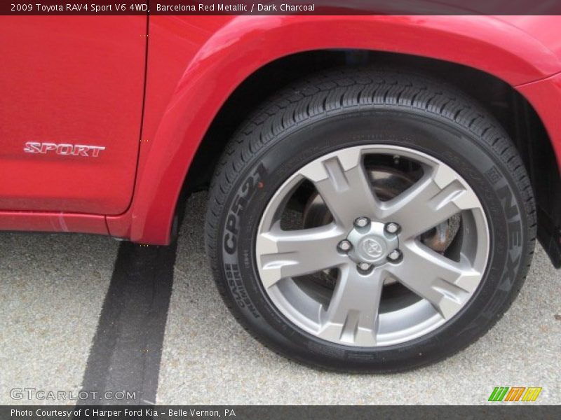 Barcelona Red Metallic / Dark Charcoal 2009 Toyota RAV4 Sport V6 4WD