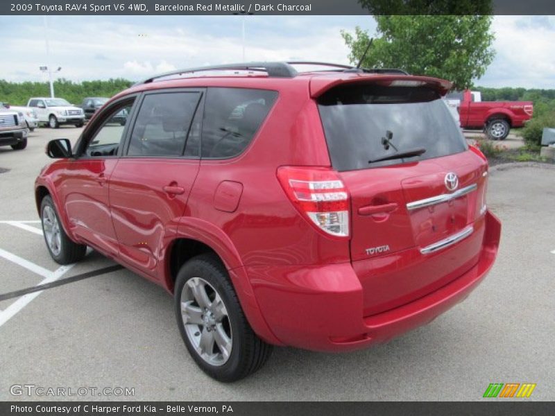 Barcelona Red Metallic / Dark Charcoal 2009 Toyota RAV4 Sport V6 4WD