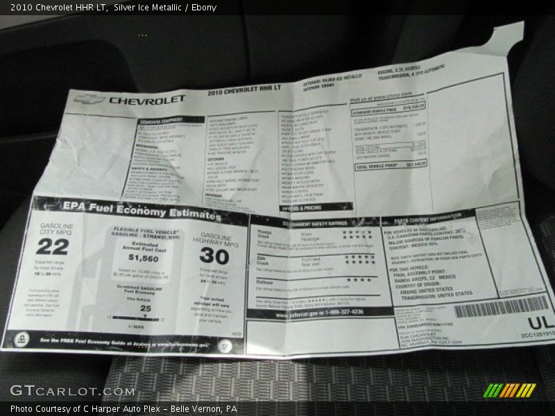 Silver Ice Metallic / Ebony 2010 Chevrolet HHR LT