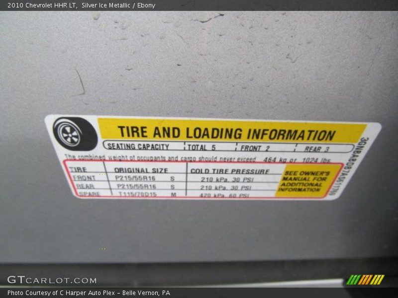 Silver Ice Metallic / Ebony 2010 Chevrolet HHR LT