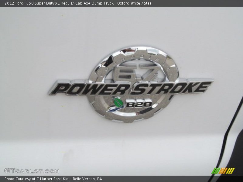 Oxford White / Steel 2012 Ford F550 Super Duty XL Regular Cab 4x4 Dump Truck