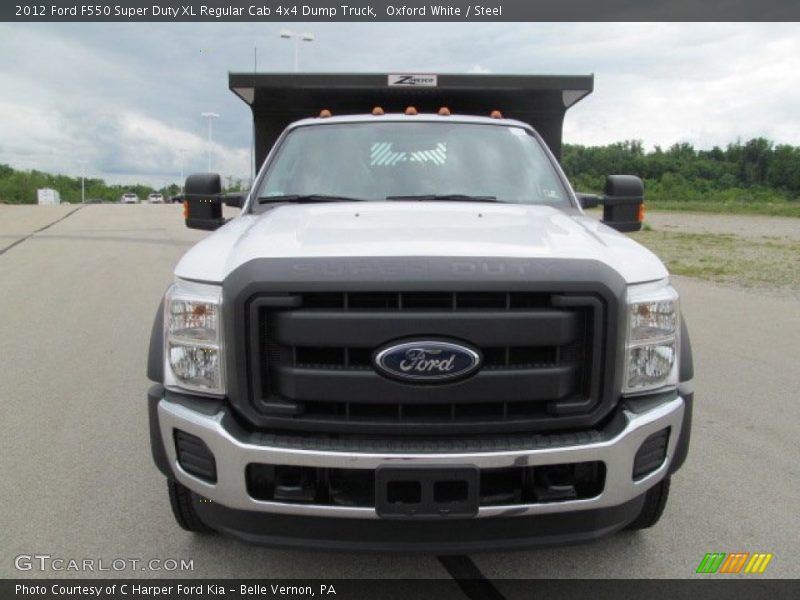 Oxford White / Steel 2012 Ford F550 Super Duty XL Regular Cab 4x4 Dump Truck