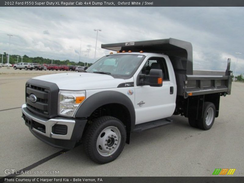 Oxford White / Steel 2012 Ford F550 Super Duty XL Regular Cab 4x4 Dump Truck