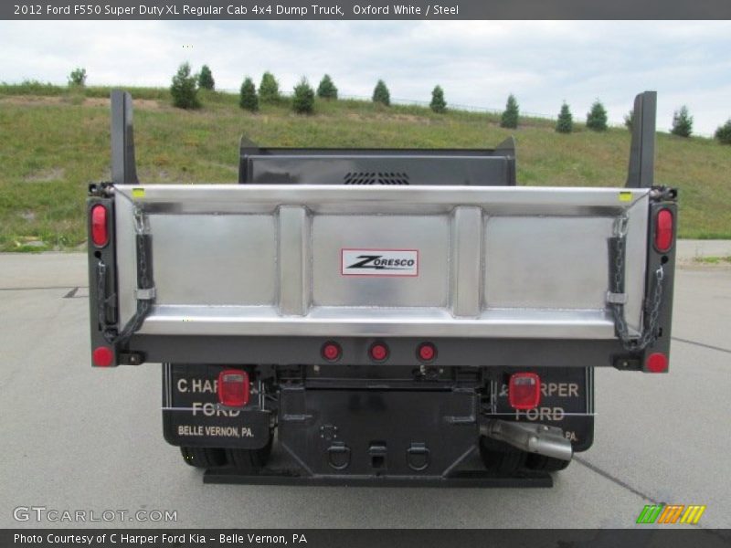 Oxford White / Steel 2012 Ford F550 Super Duty XL Regular Cab 4x4 Dump Truck