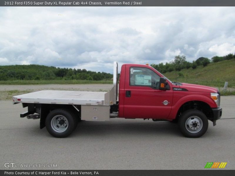  2012 F350 Super Duty XL Regular Cab 4x4 Chassis Vermillion Red