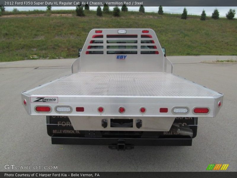 Vermillion Red / Steel 2012 Ford F350 Super Duty XL Regular Cab 4x4 Chassis