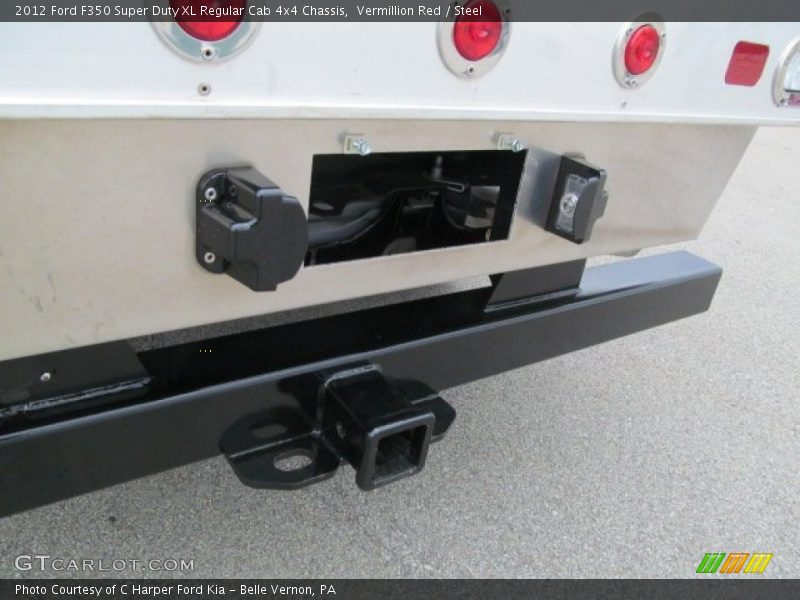 Vermillion Red / Steel 2012 Ford F350 Super Duty XL Regular Cab 4x4 Chassis