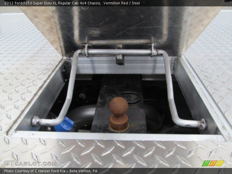 Vermillion Red / Steel 2012 Ford F350 Super Duty XL Regular Cab 4x4 Chassis