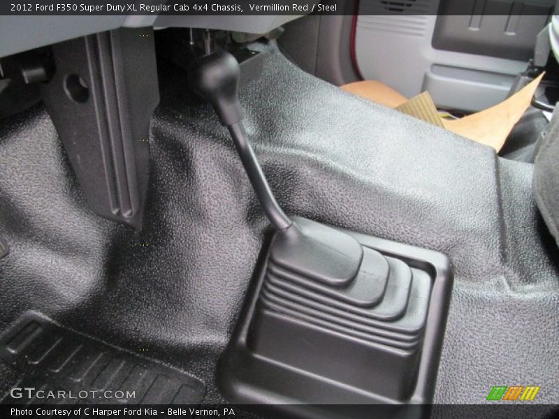 Vermillion Red / Steel 2012 Ford F350 Super Duty XL Regular Cab 4x4 Chassis