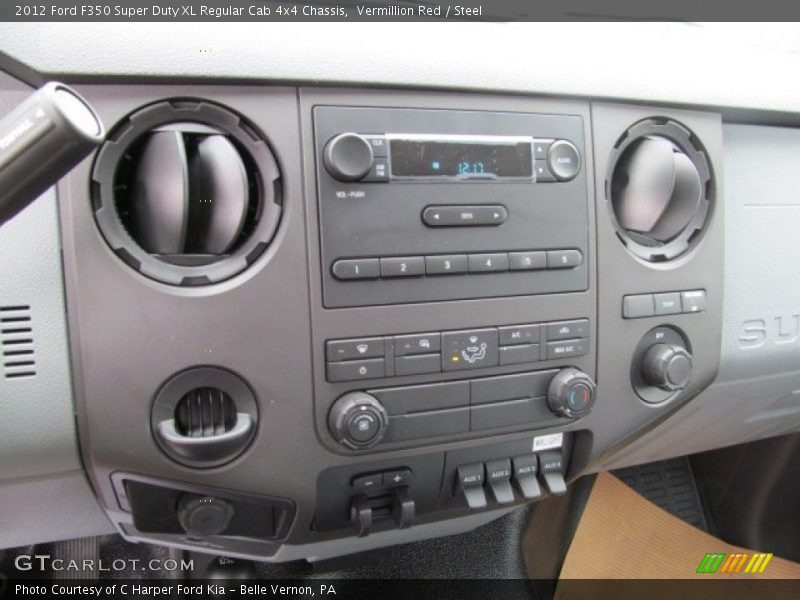 Vermillion Red / Steel 2012 Ford F350 Super Duty XL Regular Cab 4x4 Chassis