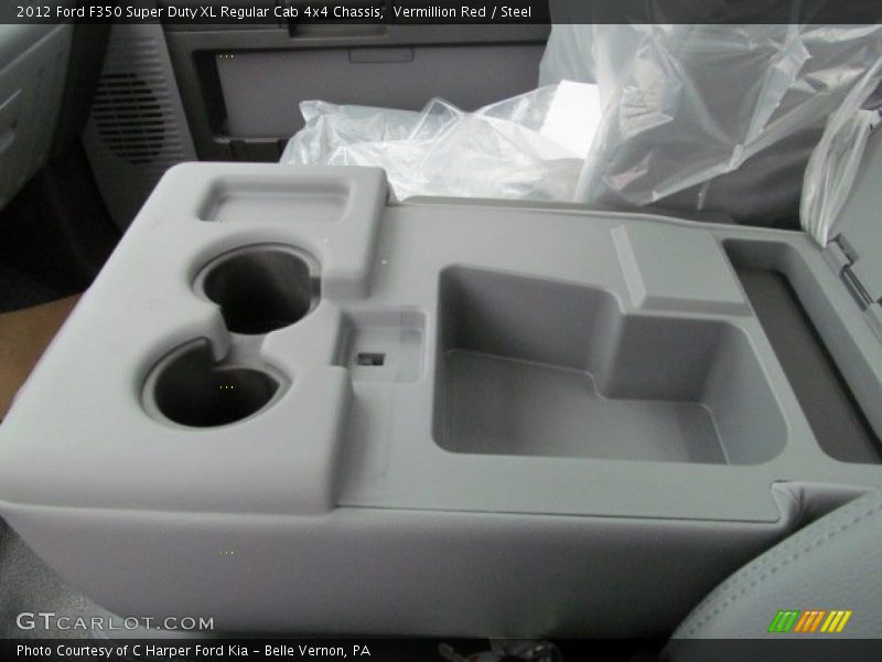 Vermillion Red / Steel 2012 Ford F350 Super Duty XL Regular Cab 4x4 Chassis