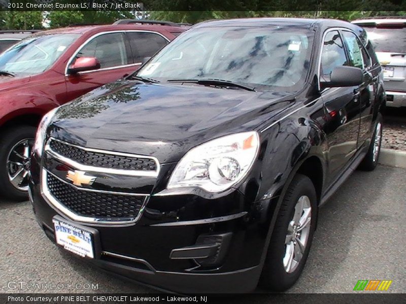 Black / Jet Black 2012 Chevrolet Equinox LS