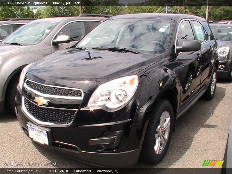 Black / Jet Black 2012 Chevrolet Equinox LS