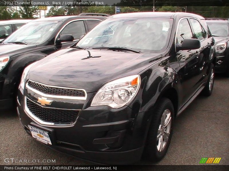 Black / Light Titanium/Jet Black 2012 Chevrolet Equinox LS