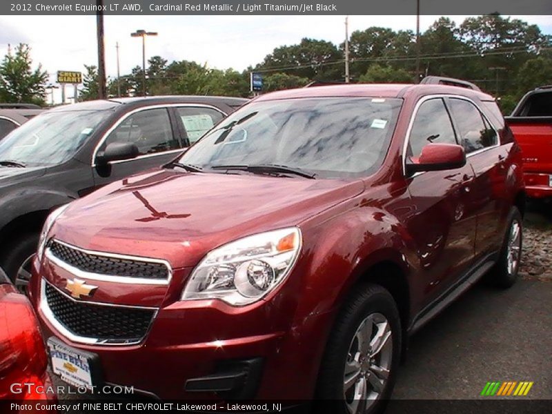 Cardinal Red Metallic / Light Titanium/Jet Black 2012 Chevrolet Equinox LT AWD