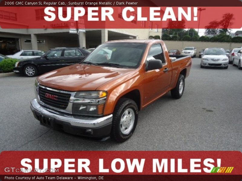 Sunburst Orange Metallic / Dark Pewter 2006 GMC Canyon SL Regular Cab