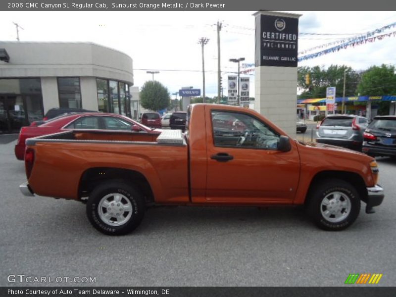 Sunburst Orange Metallic / Dark Pewter 2006 GMC Canyon SL Regular Cab