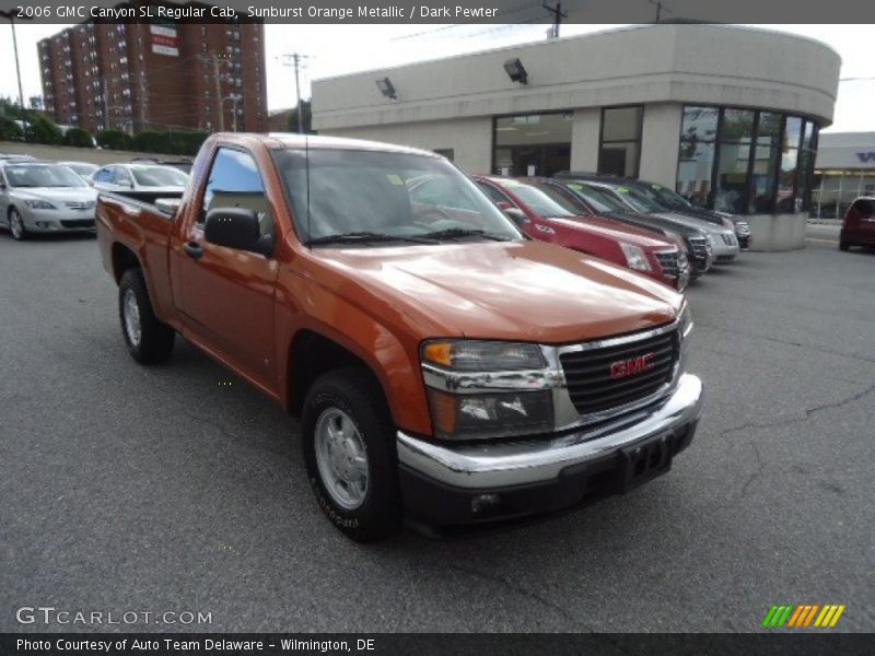 Sunburst Orange Metallic / Dark Pewter 2006 GMC Canyon SL Regular Cab