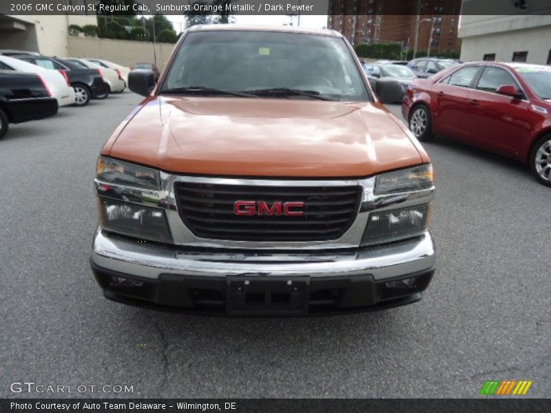 Sunburst Orange Metallic / Dark Pewter 2006 GMC Canyon SL Regular Cab