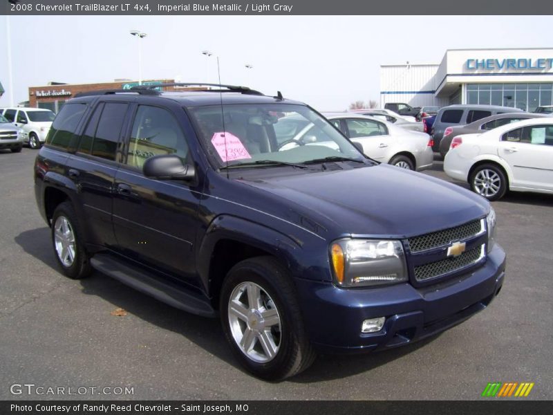 Imperial Blue Metallic / Light Gray 2008 Chevrolet TrailBlazer LT 4x4