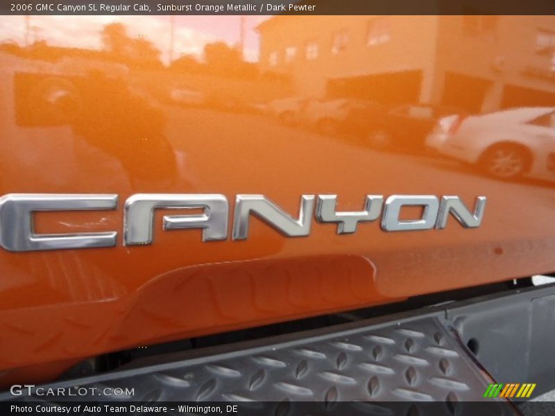 Sunburst Orange Metallic / Dark Pewter 2006 GMC Canyon SL Regular Cab