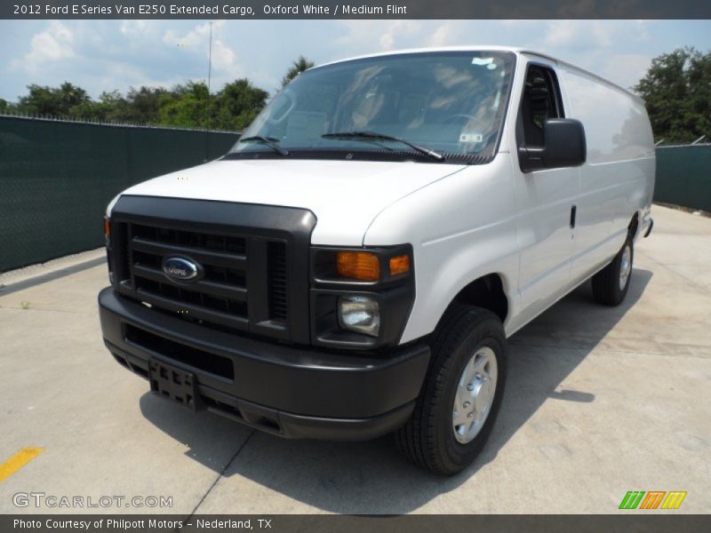 Oxford White / Medium Flint 2012 Ford E Series Van E250 Extended Cargo