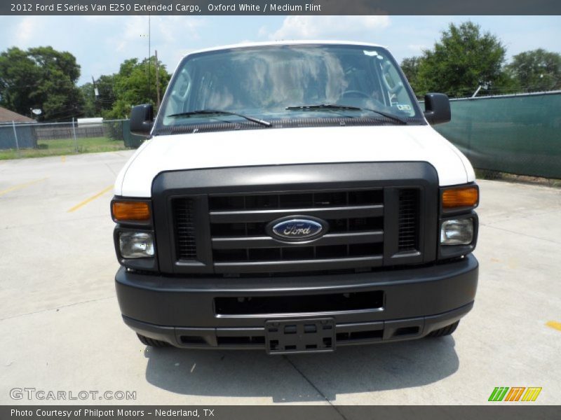 Oxford White / Medium Flint 2012 Ford E Series Van E250 Extended Cargo