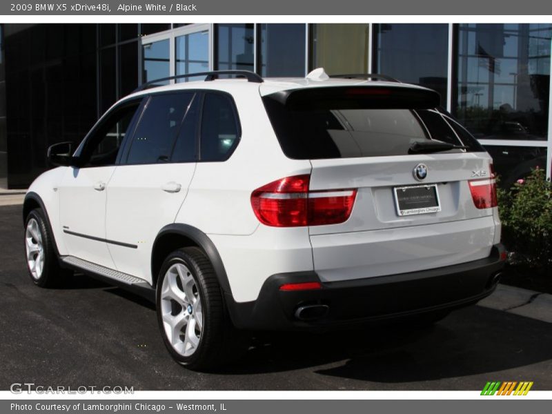 Alpine White / Black 2009 BMW X5 xDrive48i