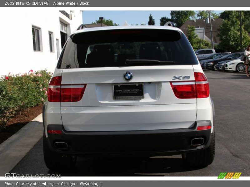 Alpine White / Black 2009 BMW X5 xDrive48i