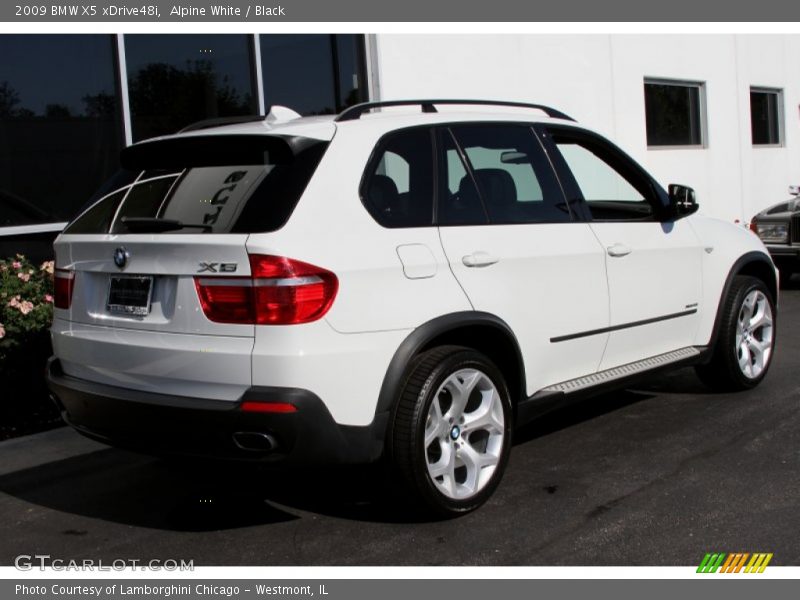 Alpine White / Black 2009 BMW X5 xDrive48i